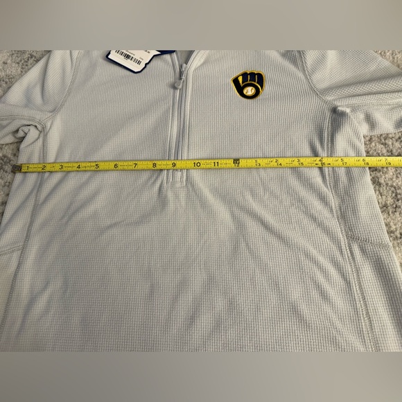 Vineyard Vines Women Brewers Grid Fleece Quarter Zip Pullover Size Small NWT - Picture 5 of 8